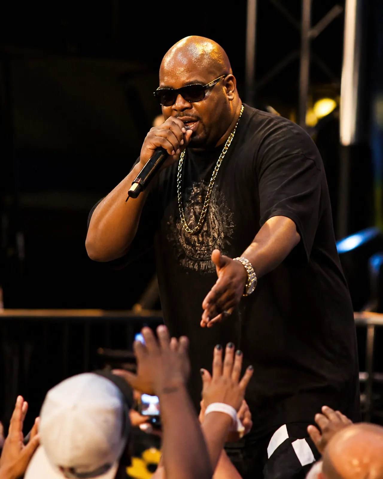 The legendary Chubb Rock performing live at the Dominance event, captivating the Wilmington crowd.