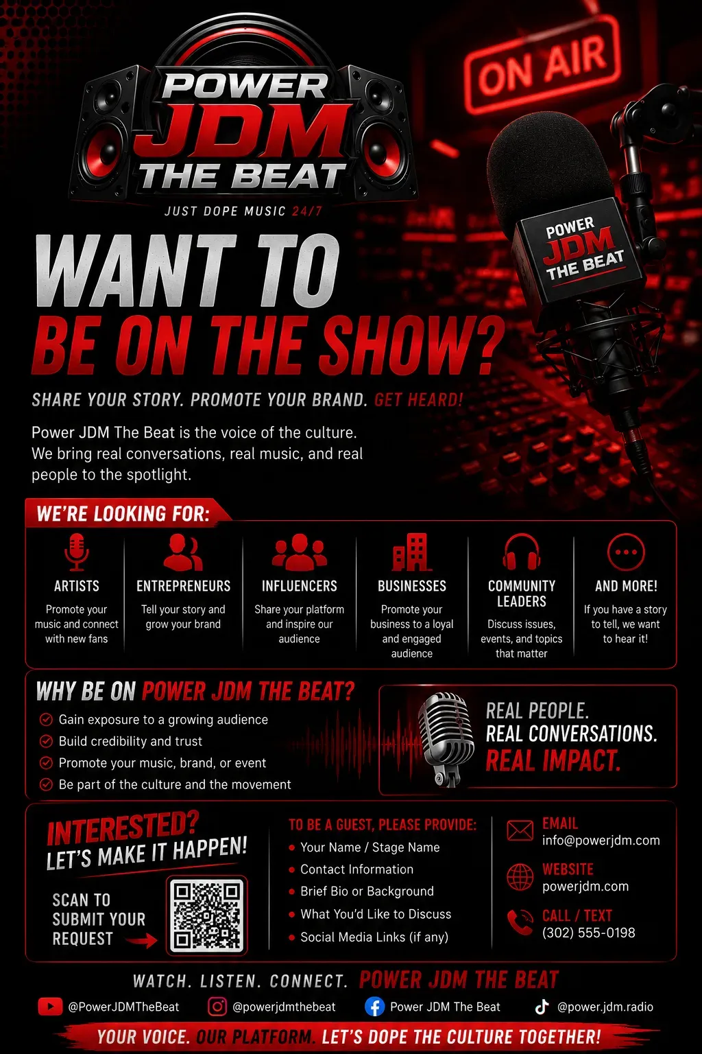 Want to be on the show?